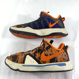 NIKE Air PG4EP ‘Digi Camo Total Orange’ CD5082-200 Men’s Size 12 BasketballShoes